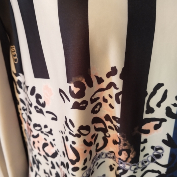 Shein Curve Striped/Animal Print Maxi Dress - Picture 3 of 11